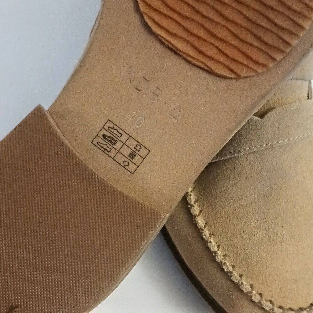 Kelsi Dagger Brooklyn Abner Suede Loafers Whipstitch Penny Womens 10 - Picture 8 of 9